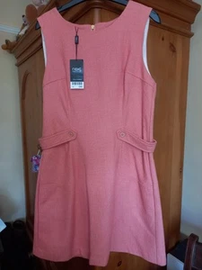 Next Dress size 12 knee length salmon pink - Picture 1 of 3