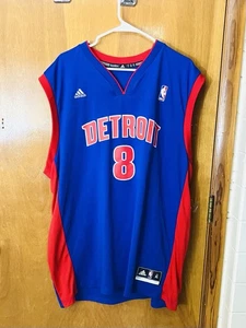 Adidas NBA Detroit Pistons Fan Gordon #8 Men’s XL Blue Jersey - Picture 1 of 8