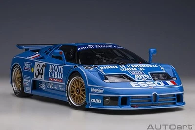 1:18 AUTOART Bugatti Eb110 3.5L Turbo V12 #34 Le Mans 1994 modo A.Cudini AA89417 Foto 1 de 2