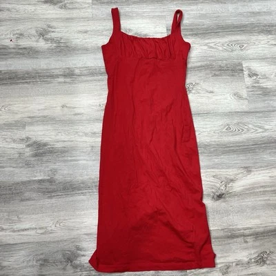 Urban Outfitters Dress Women’s Size Small Petite Red Midi Strap - Image 1 of 4