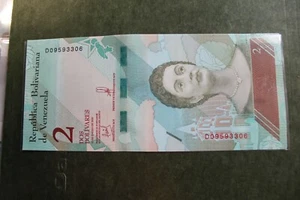 Venezuela UNC Note 2 Bolivares Soberanos 2018 - Picture 1 of 2