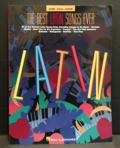 The Best Latin Songs Ever Piano Vocal Guitar Sheet Music Songbook M5 - Picture 1 of 8