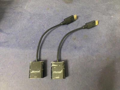 2 Pack - Moread Display Port to VGA Adapter with Audio - New - Image 1 of 4