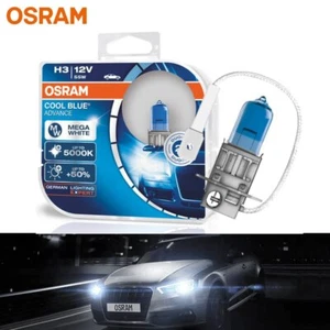 2x Osram H3 Cool Blue Advance 5000K White Car Halogen Headlight Fog Lamp 12V 55W - Picture 1 of 7