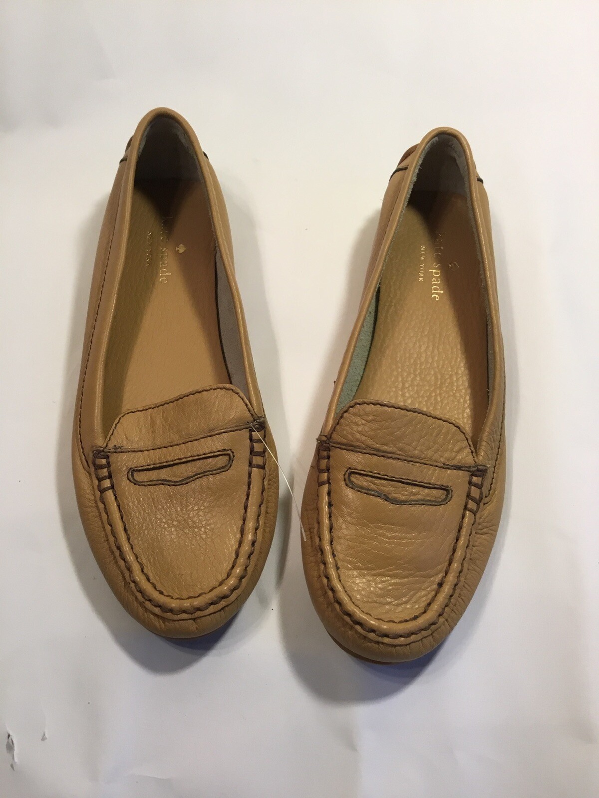Kate Spade Leather Loafers Flats Slip 