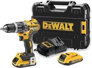 DEWALT 18V XR Li-Ion DCD796D2W Compact Hammer Drill Driver 2 AH Batteries & Bag - Picture 1 of 6