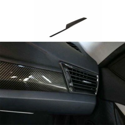 Panel de tablero de instrumentos consola central ABS fibra de carbono para BMW X1 E84 2010-2015 Foto 1 de 4