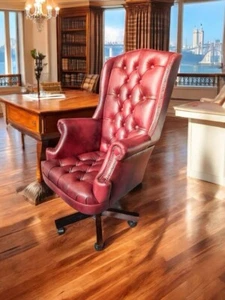 Chesterfield "Roll Arm Swivel" Büro Stuhl - Bild 1 von 20