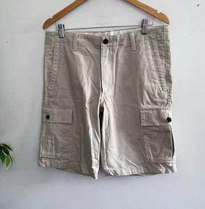 Dockers Mens Shorts Size 33 Bermuda Length Beige 100% Cotton - Picture 1 of 10