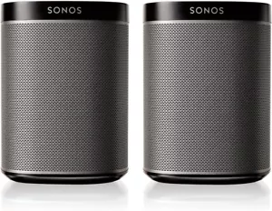 SONOS Play 1 2-Room Streaming Music Starter Set Bundle - Gray- Excellent - Picture 1 of 3