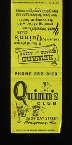 Quinn's Club Evening of Fun with the Young at Heart Day St. Montgomery AL de 1970 - Imagen 1 de 2