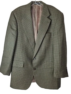Chaqueta Blazer Abrigo Deportivo Pata de Gallo Chaps Ralph Lauren Para Hombre 43T Lana Foto 1 de 4