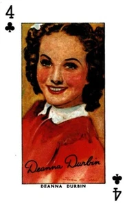 Deanna Durbin-Screen Legends Playing Trading Card - Bild 1 von 2