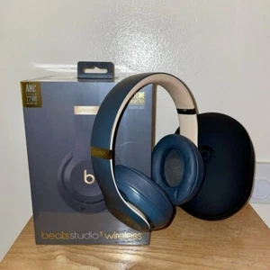 NEW Beats Studio 3 Wireless Grey Gold Headphones Noise Cancelling Over Ear - Picture 1 of 13