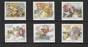 AUSTRIA SCOTT 824 - 829 MNH SET (B) - 1968 FRESCOS BARROCOS - Imagen 1 de 2