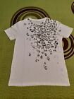  ALL SAINTS T SHIRT / TEE SPOT SS CREW TEE WHITE TOP SIZE S NEW FREE POSTAGE