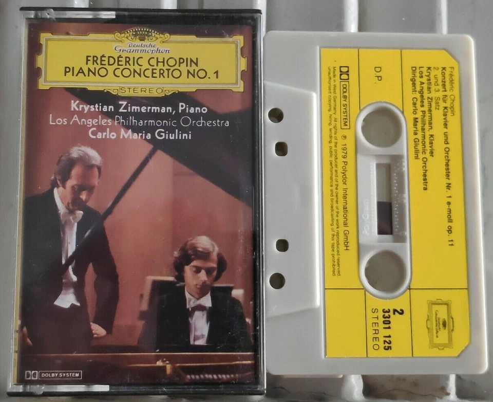 Chopin - Piano Concerto No. 1 Zimerman Giulini DG W. Germany Tape Paper Label NM - Image 1 of 1