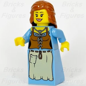 LEGO® Castle Peasant Minifigure Maiden Kingdoms 7189 cas490 Minifig Rare - Picture 1 of 3