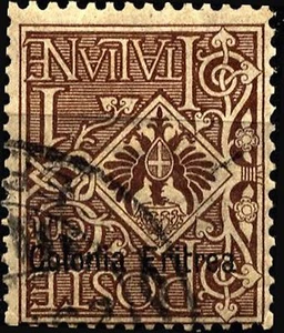 ERITREA - 1903 - ""Floreal"" - 1 cent. Eagle over. "Eritrean Colony" - Variety - Picture 1 of 1