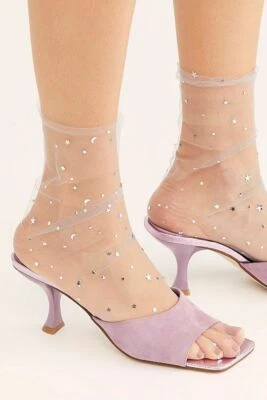 Носки на высоком каблуке Jungle Starry Night прозрачные сутулиться - $40 рекомендуемая розничная цена производителя - Изображение 1 из 2