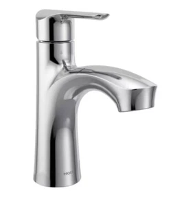 Moen 84484 Laken Chrom 1 Griff Einloch Bad Wasserhahn mit Ablauf  - Bild 1 von 5