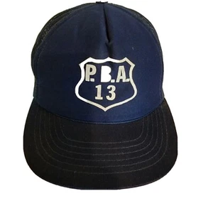 Police Benevolent Association 13 Hat Cap P. B.A. Pba Vintage Trucker Hat - Picture 1 of 7