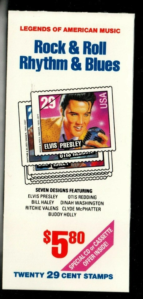 Scott BK204 29¢ Rock & Roll Booklet MNH Free shipping in USA! - Image 1 of 1