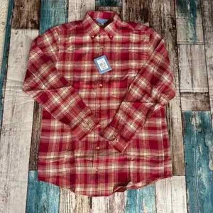 Neu Herren Medium Tackle Tide Flanell rot Grube 22 Länge 28 - Bild 1 von 3
