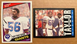 LAWRENCE TAYLOR x (2) 1984 Topps #321 & 1985 Topps #124 NEW YORK GIANTS - Picture 1 of 2