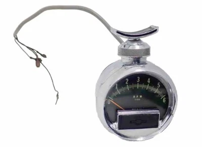 Chevrolet Bowtie 1964 fabricante de equipos originales tacómetro accesorio concesionario Chevy Nova Impala Chevelle Foto 1 de 4