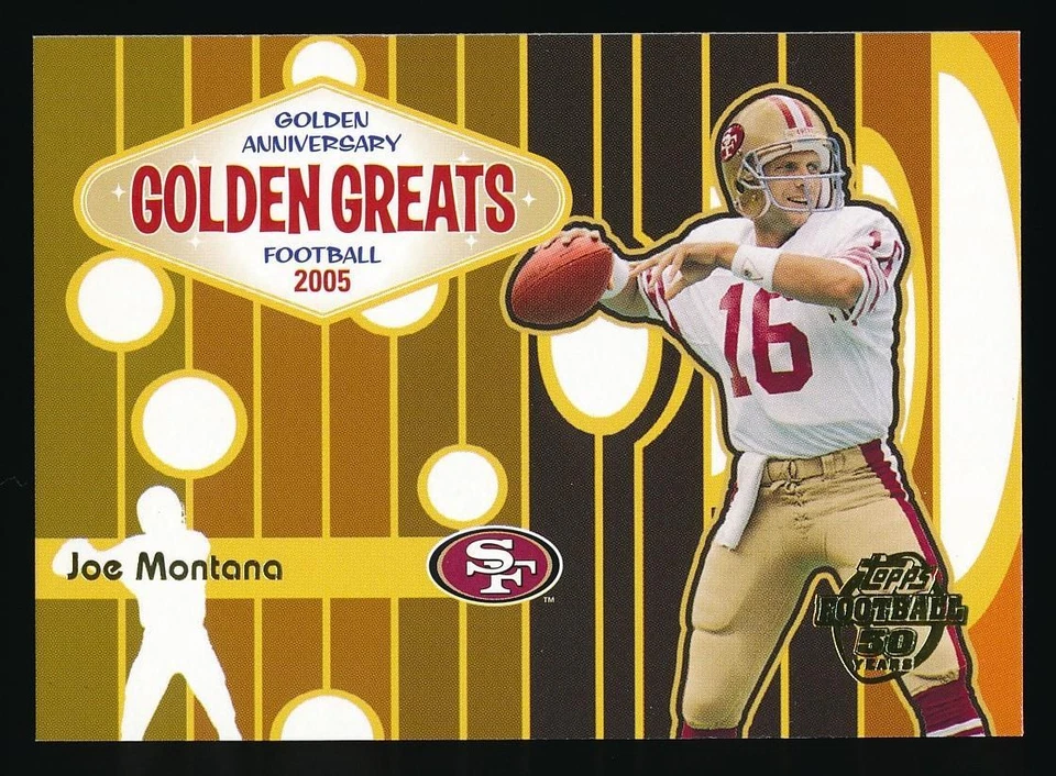 2005 Topps JOE MONTANA Golden Anniversary Golden Greats #GA1 *49ers* - Image 1 of 1
