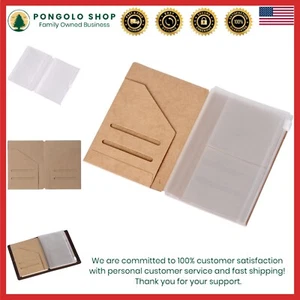 Estuche con Cremallera Carpeta Kraft Insertos de Recarga para Pasaporte Viajero Notebook 3.5x4.9 - Imagen 1 de 6