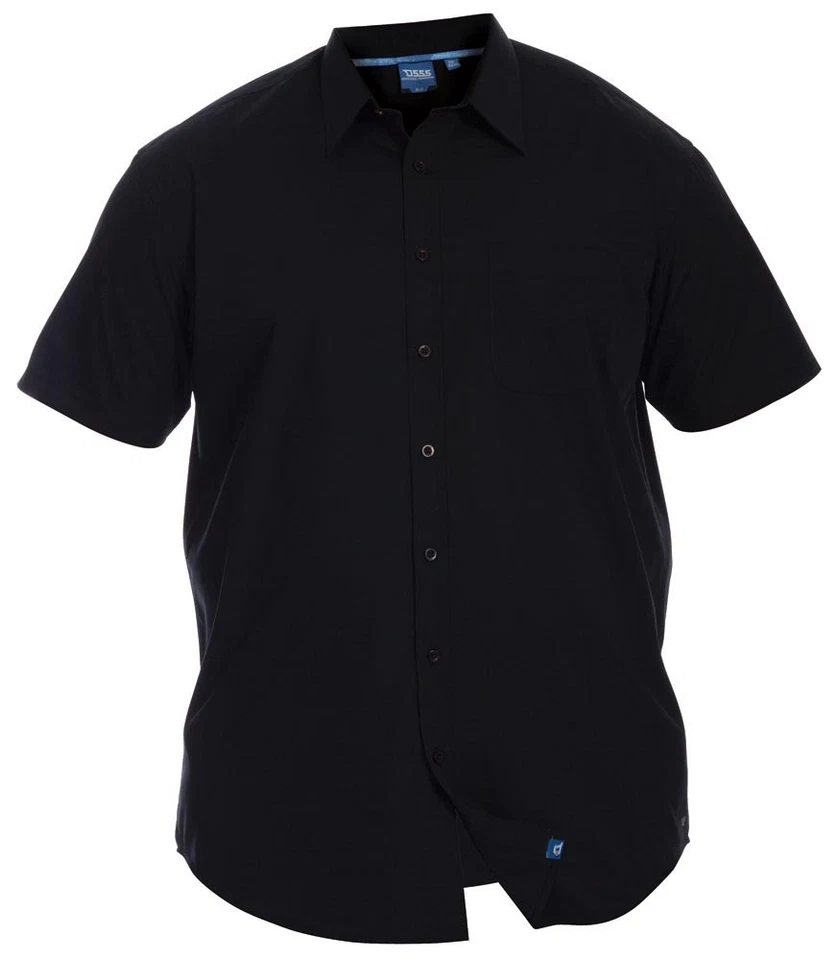 D555 Дюк большой мужской короткий рукав классический регулярные рубашка, 2XL-7XL, 8XL, 10XL (KS11401) - Изображение 1 из 1