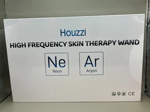 Lot de 5 baguettes de thérapie de la peau haute fréquence Houzzi néon et argon blanc scellé - Photo 1/5