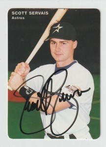 Scott Servais - Autographed 1994 Mother's Cookies - Houston Astros - Signed Card