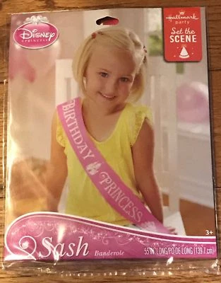 Disney Princess Birthday Sash Birthday Party Decorations - Image 1 of 2