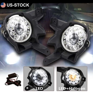 For 2013 2014 2015 Toyota RAV4 LED Fog Lights Front Bumper Lamps+Bulbs+Wiring - Picture 1 of 17