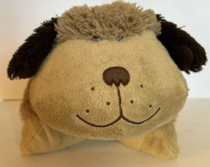 Pillow Pets 18” Brown Tan Puppy Dog Pet Plush Stuffed Pillow Toy 2010 Naptime - Picture 1 of 9