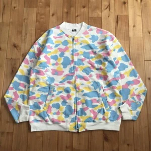 BAPE Multi camo sweat blouson NIGO cotton candy camo A Bathing Ape Size L - Picture 1 of 6