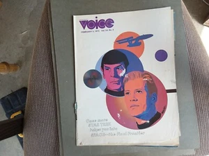 Vintage 1973 "Voice" Magazine Star Trek Collect Advertise Decor Paper Eph Sci-Fi - Picture 1 of 3