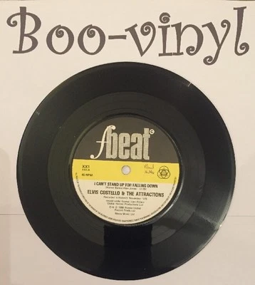 ELVIS COSTELLO - I Can't Stand Up For Falling Down - 1980 UK 7" Vinyl Single Ex - Image 1 of 3