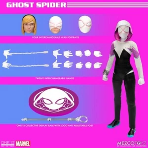 Original Mezco Toyz Comics One:12 Collective Ghost Spider Spider-Gwen Model Toy - Picture 1 of 11