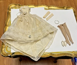 HTF IDEAL TAMMY DOLL WEDDING BELLE DRESS NYLONS NECKLACE GLOVES SHOES LOT - Picture 1 of 18