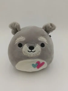 Squishmallows 5 Shaun the Schnauzer with Hearts BNWT - Picture 1 of 5