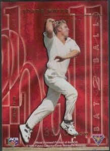 1995/96 Futera Cricket Bat 2 Ball; Individual Card Sale - Bild 1 von 21