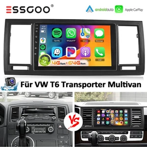 4+64GB Android 14 CarPlay Autoradio Für VW T6 Transporter Multivan GPS Navi +KAM - Bild 1 von 13