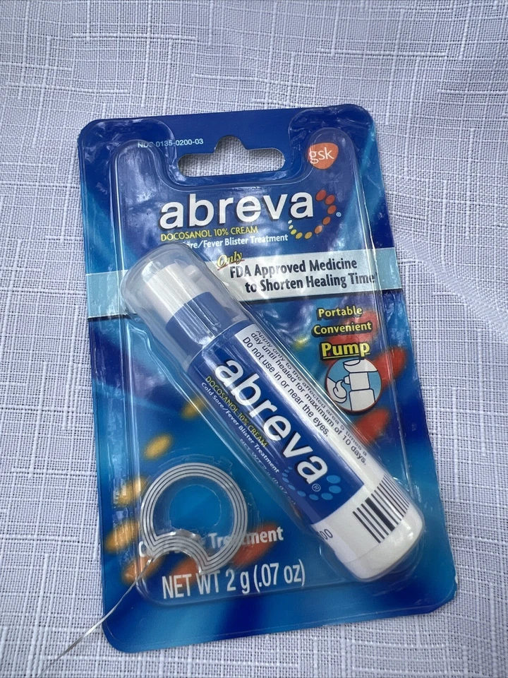 Abreva Cold Sore/Fever Blister Treatment 0.07 Oz. Exp. 03/26