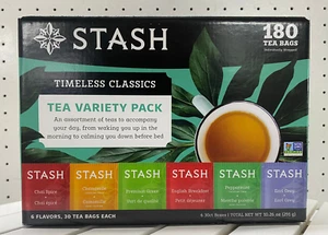 Stash Timeless Classics Tee Variety Pack 6 Geschmacksrichtungen 180 Teebeutel - Bild 1 von 8