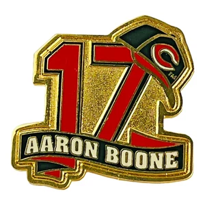Vintage Cincinnati Reds Aaron Boone Lapel Hat Pin Limited Edition 2001 Baseball - Picture 1 of 7