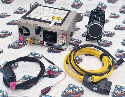 BMW X5 X6 F15 F16  2013-18 SATNAV EVO ID5 ID6 UPGRADE SET WITH Carplay  +CABLES - Image 1 of 2